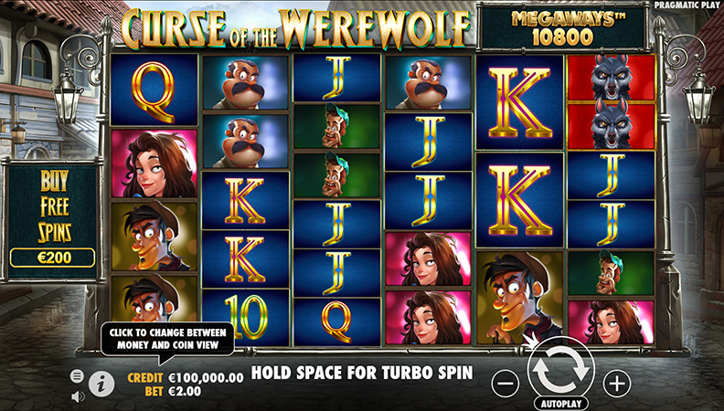 Curse of the Werewolf Megaways slot demo spil.