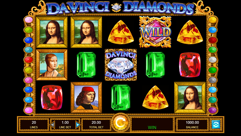 Da Vinci Diamonds demo spil.