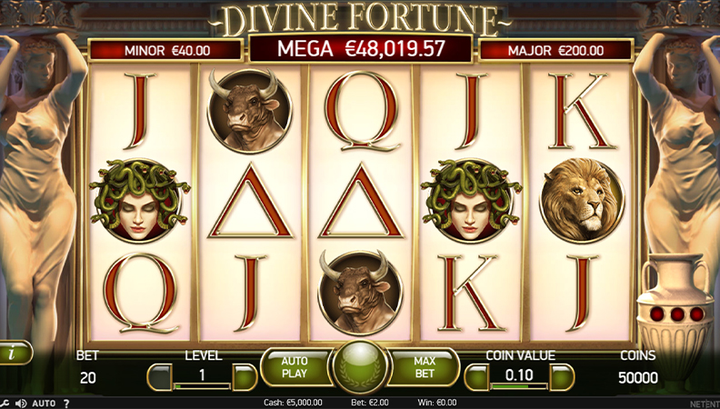 Divine Fortune demo spil.