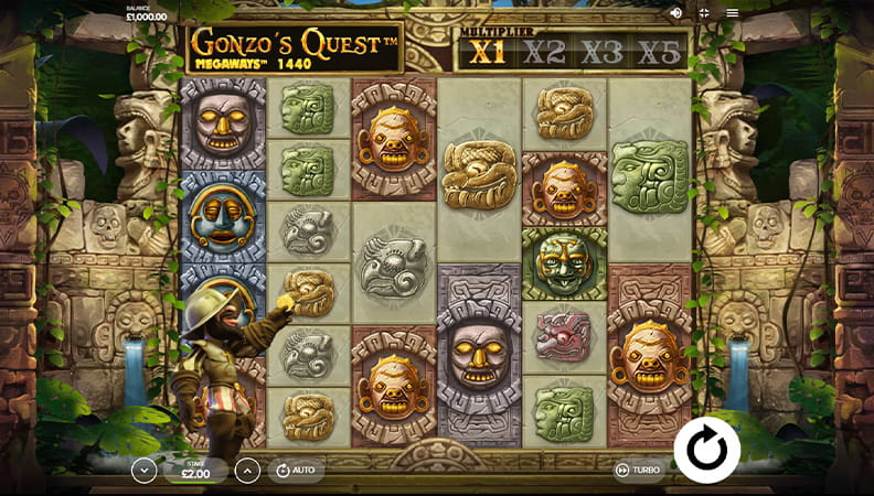 Gonzos Quest Megaways demo spil.