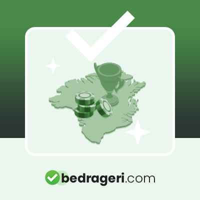 Et udsnit af Grønland med pokal og jetoner på.