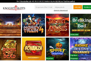 Spil udvalg KnightSlots