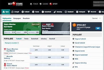BetStars Betting Udvalg Miniatur