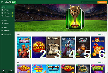 Forhåndsvisning hjemmeside Campobet