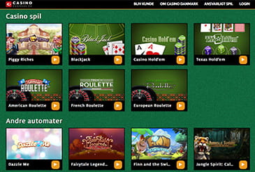 Udvalg af Spil hos Casino Danmark Miniatur