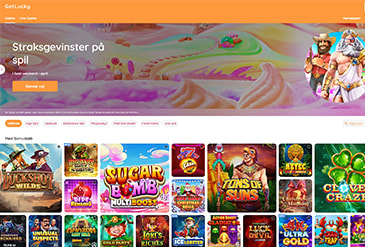 Farverig forside med mange kategorier