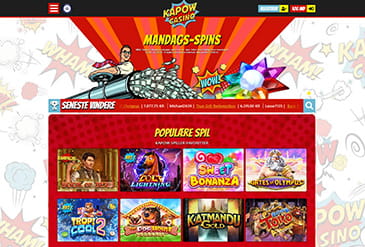 Kapow Casino hjemmeside