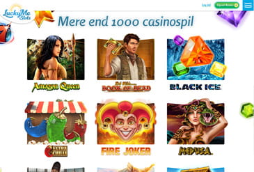 Forhåndsvisning spil udvalg LuckyMe Slots