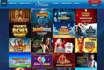 Spil udvalg Luna Casino