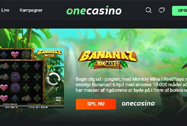 One Casino hjemmeside