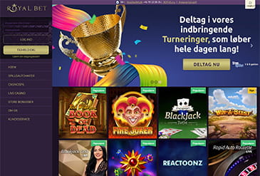 RoyalBet casino hjemmeside