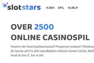 Slotstars Casino hjemmeside