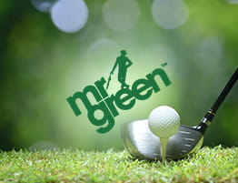 En Golf scene og Mr Green logo