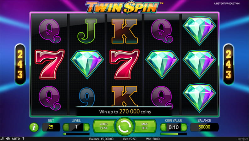 Twin Spin demo spil.