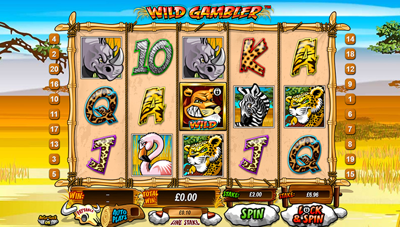 Wild Gambler demo spil.