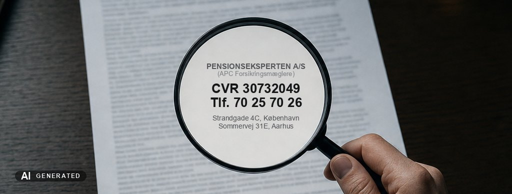 CVR-opslag på Pensionseksperten